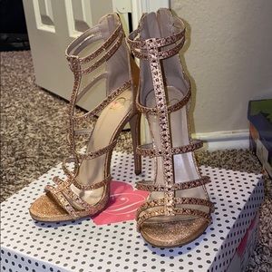 Glitter Sandal Heel